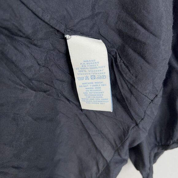 Boden Blouse Womens 18 Blue Embroidered Boho Peasant Tunic Top Smocked Coastal - Picture 5 of 12